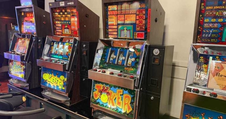 Slot machine casino interior