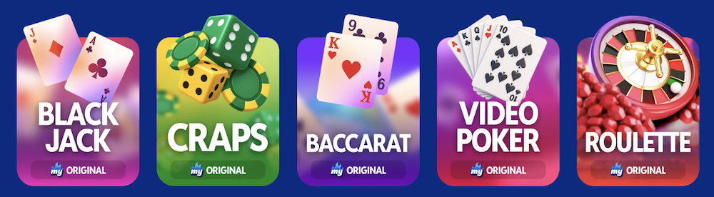 Table Games at MyPrize Casino