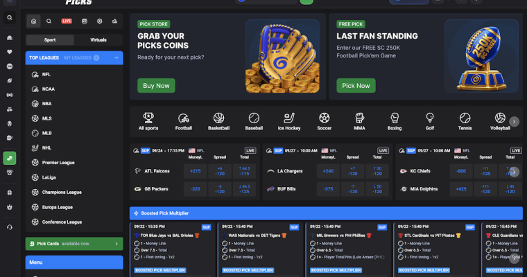 WOW Vegas Sports Picks Screenshot