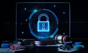concept of control law legal online casino gamble bet cyber security background