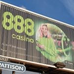 roadside advertisement for 888 Casino