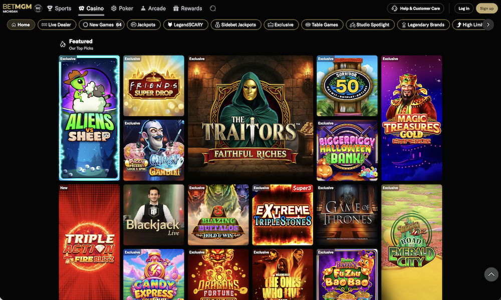 BetMGM Casino Michigan Screenshot