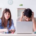 Family of wife and husband gambling online