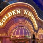 Golden Nugget casino hotel sign on Freemont street