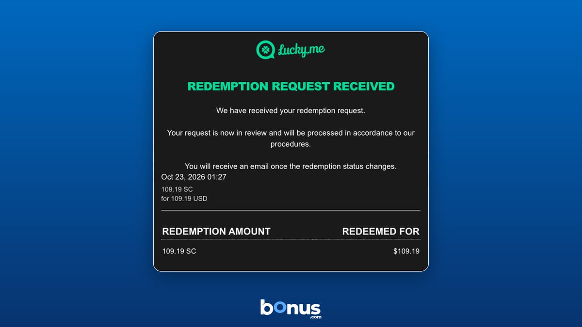 Lucky.Me - Redemption Request Received