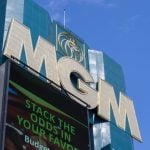 MGM sign is seen at MGM Grand