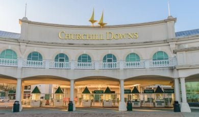 Main Entrance to Churchill Downs where the Kentucky Derby is held