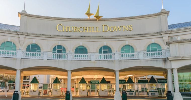 Main Entrance to Churchill Downs where the Kentucky Derby is held