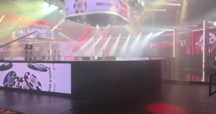 Main Stage at the World Series of Poker on Opening Day