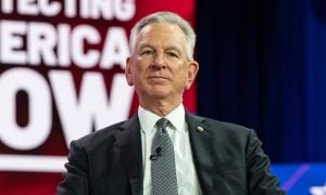 US Senator Tommy Tuberville speaks on the 1st day of CPAC Washington, DC conference at Gaylord National Harbor Resort Convention