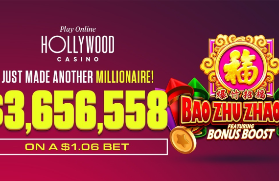 Real Money Slots Player in Michigan Wins $3.65 Million Hollywood Casino Jackpot on $1.06 Spin