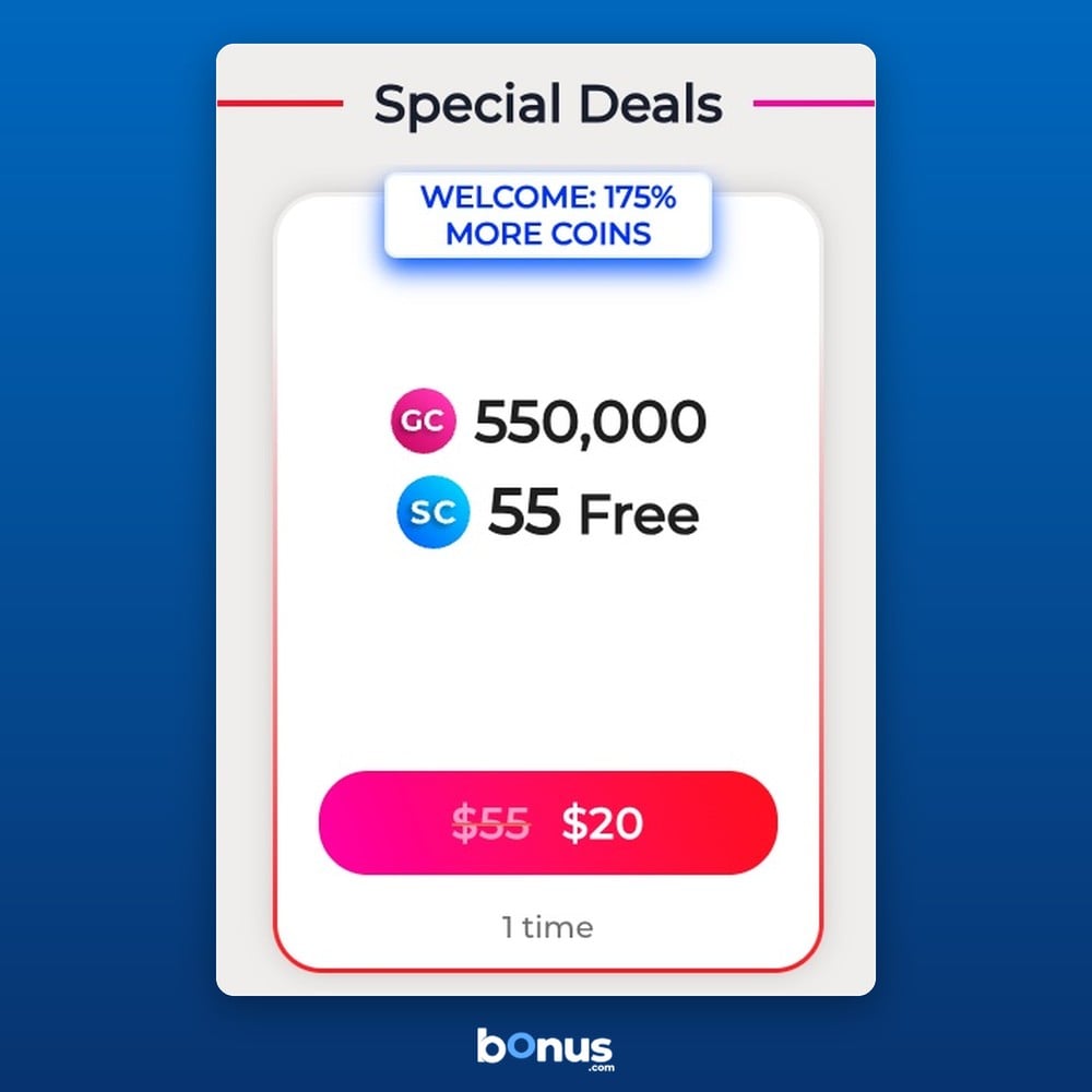 2. A one-time special coin deal. icon
