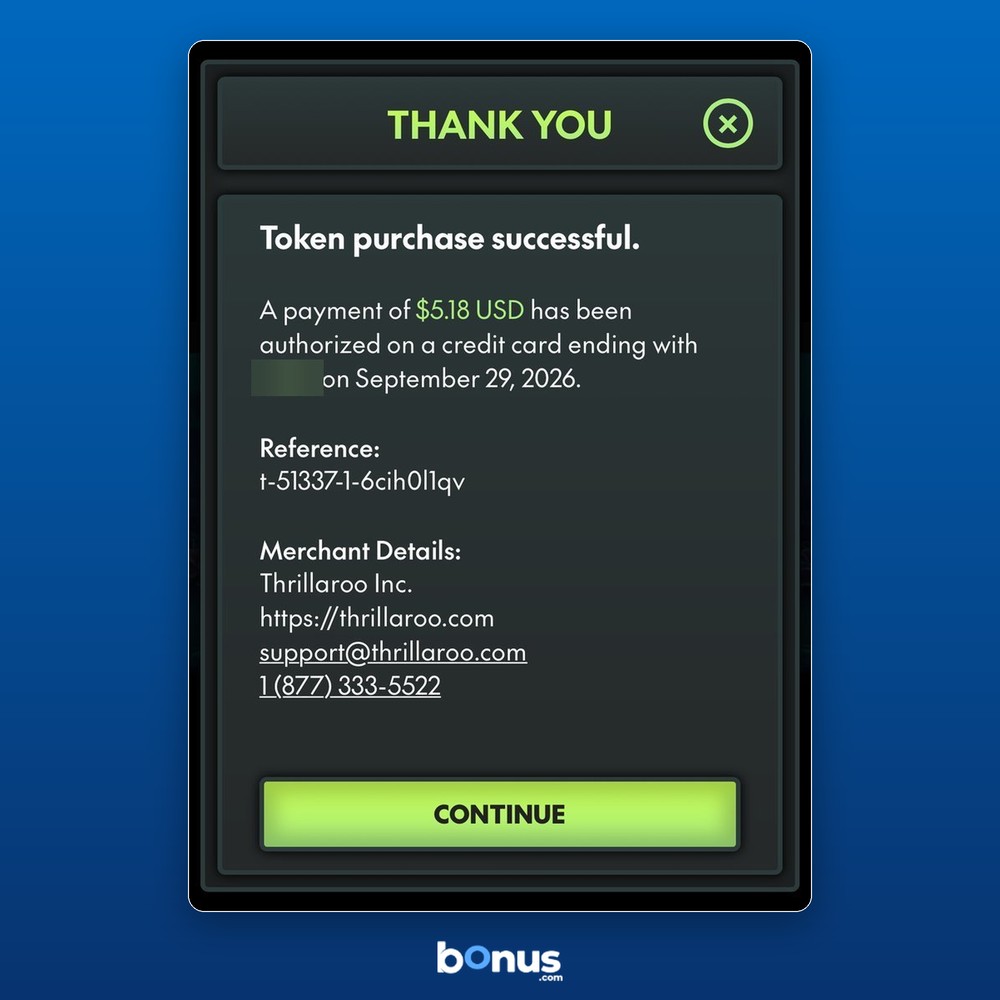 the deposit confirming seconds before the matched balance appeared.