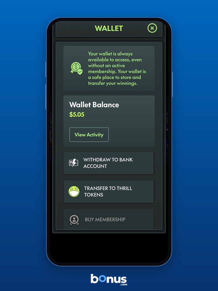the wallet balance checked before requesting a withdrawal.